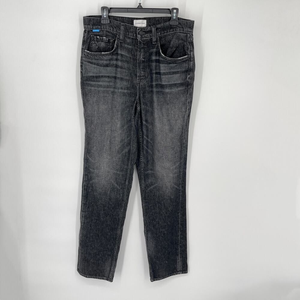 Cotton Citizen NEW Women's Kate Jeans Button Fly SZ 30 Belmont Wash Relaxed Fit